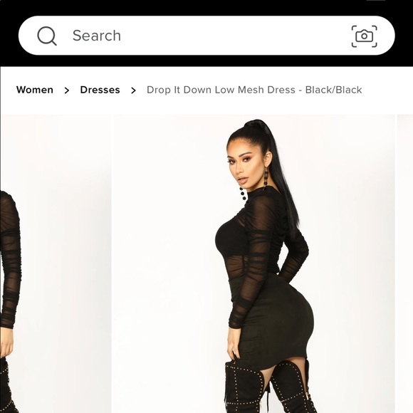 Fashion Nova Drop it Low Dress - Picture 3 of 5